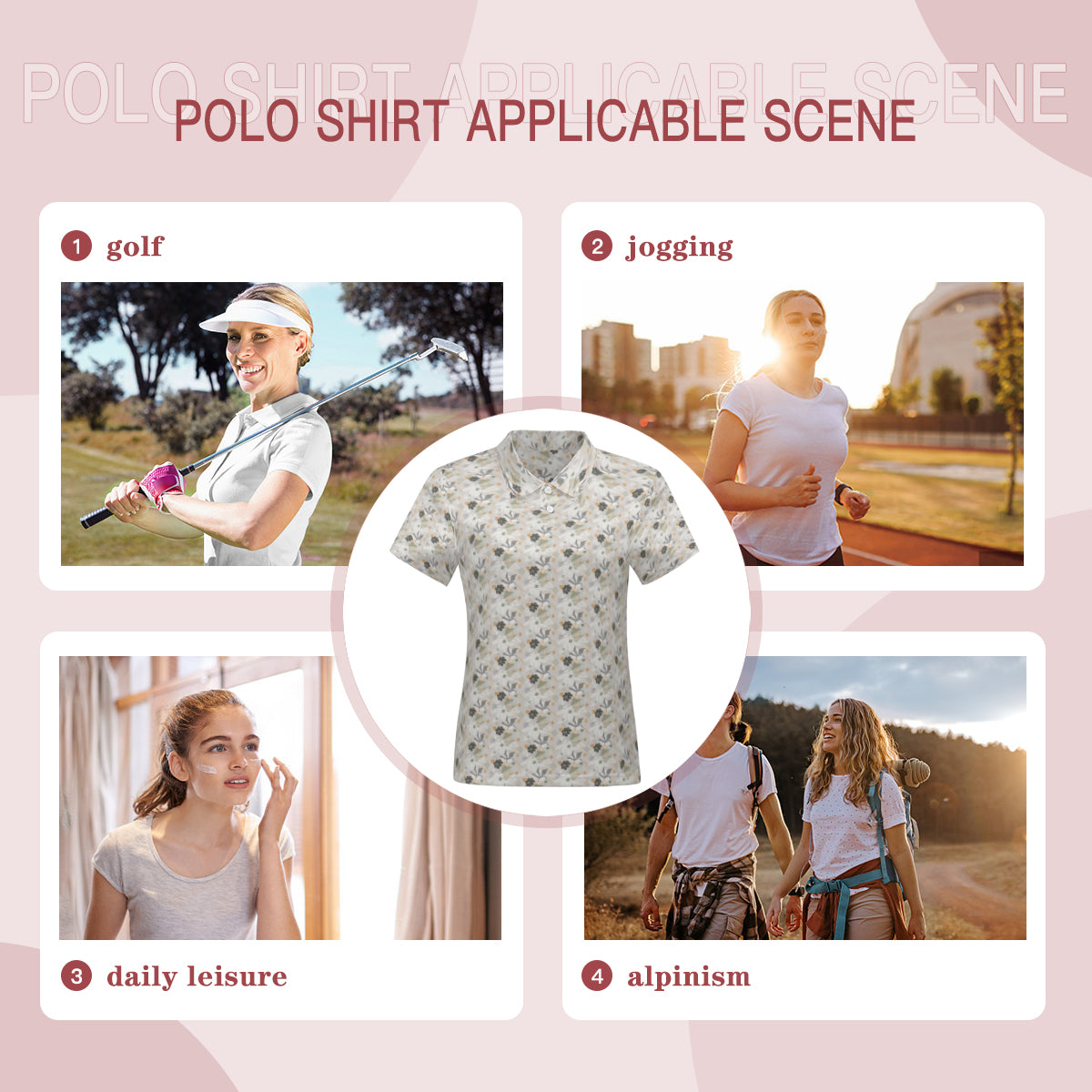 Nature's Abstract Polo Shirt