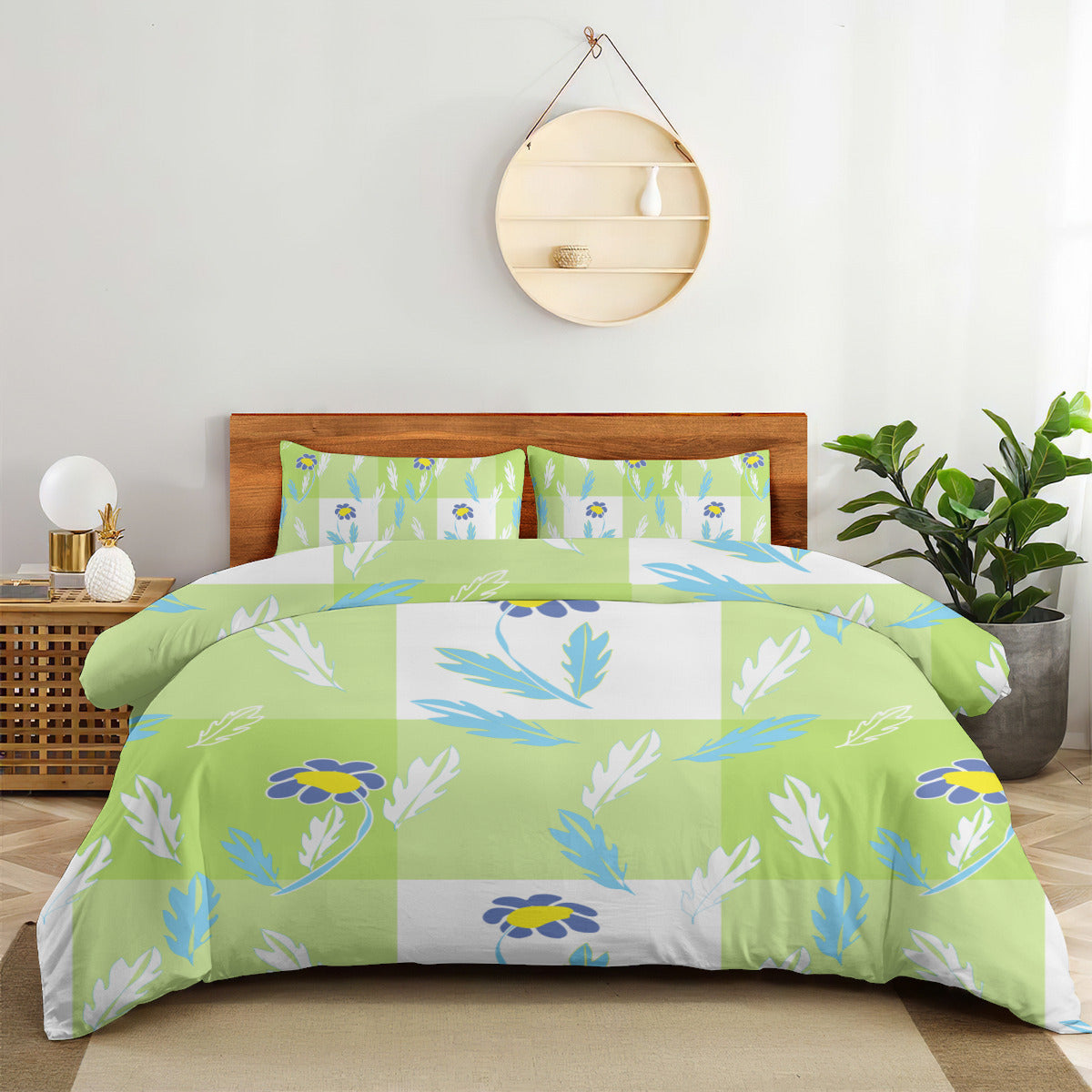 GINGHAM - Leafy Flower